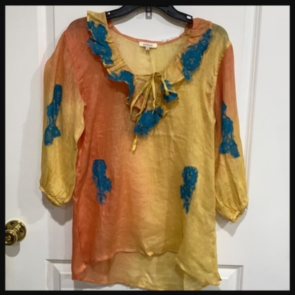 SUNDANCE Sunset Lace Blouse NWT